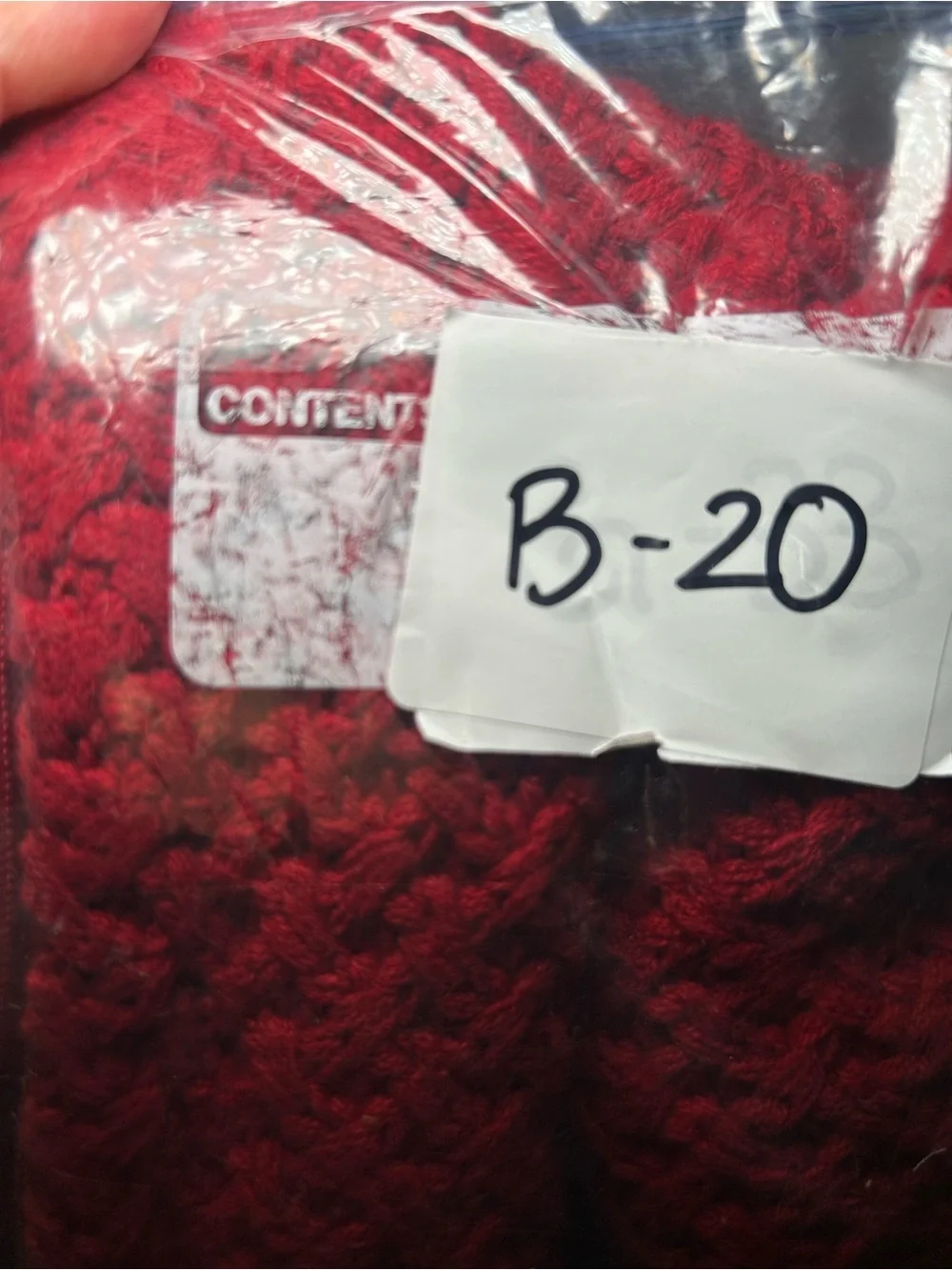 Pottery Barn Red Knit Zip Pillow Case Bedding Home Comfort Relax